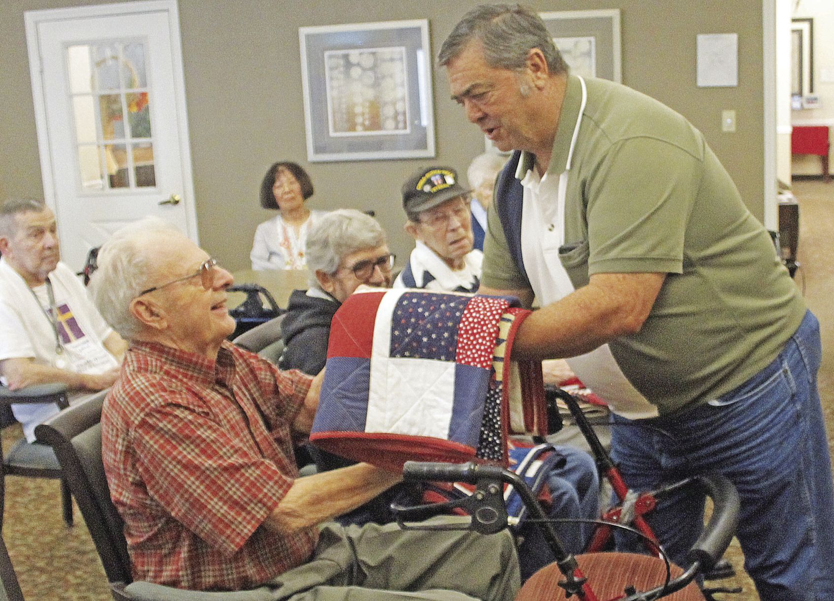 Quilt presentation Brookdale